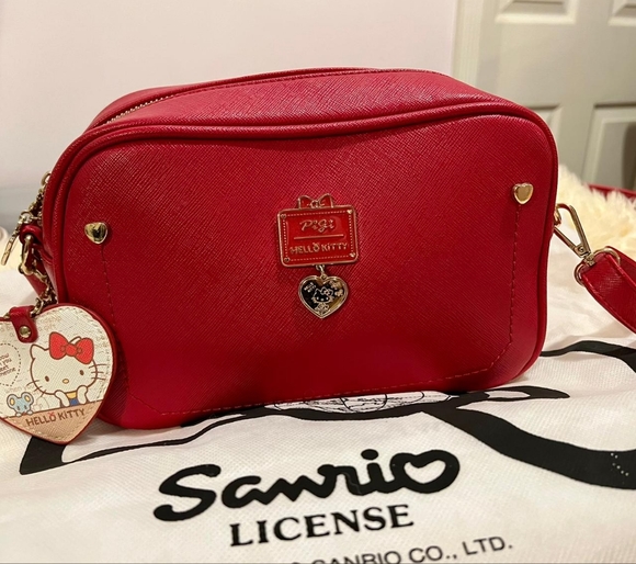 Sanrio Handbags - Pigi x Hello Kitty Sanrio Crossbody Bag / Purse Red